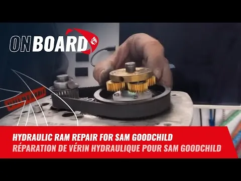 Hydraulic ram repair for Sam Goodchild | Vendée Globe 2024