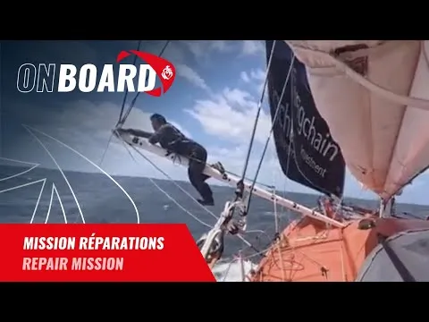 Mission réparations pour Jingkun Xu | Vendée Globe 2024