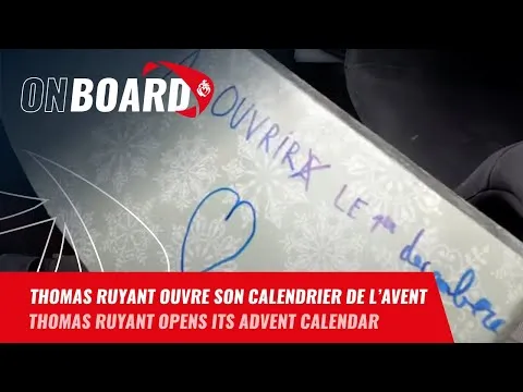 Thomas Ruyant découvre le calendrier de l'avent offert par ses enfants | Vendée Globe 2024