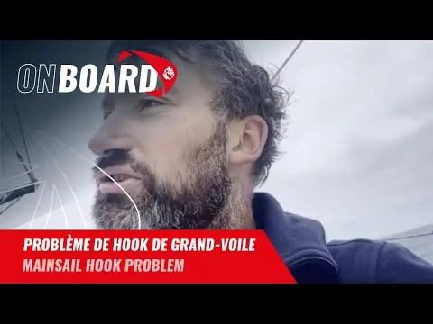 Problème de hook de grand voile pour Louis Duc | Vendée Globe 2024