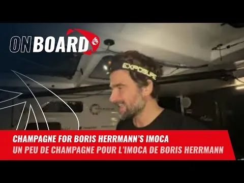 Champagne for Boris Herrmann's IMOCA boat | Vendée Globe 2024