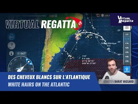 Cheveux blancs en Atlantique sur Virtual Regatta | Vendée Globe 2024