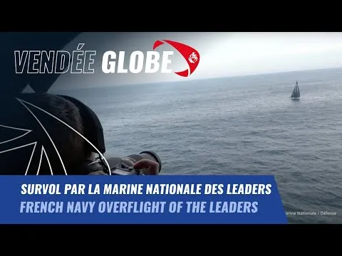 Survol par la Marine Nationale des leaders | Vendée Globe 2024