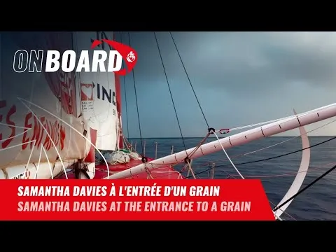 Samantha Davies à l'entrée d'un grain | Vendée Globe 2024