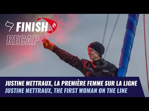 Justine Mettraux, la première femme sur la ligne | Finish recap | Vendée Globe 2024