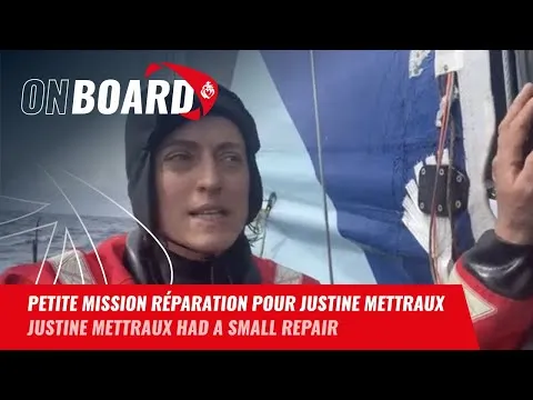 Petite mission réparation pour Justine Mettraux | Vendée Globe 2024