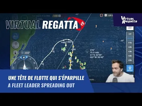 Une tête de flotte qui s'éparpille sur Virtual Regatta | Vendée Globe 2024