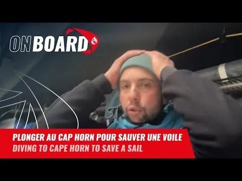 Plonger au cap Horn pour sauver une voile | Vendée Globe 2024