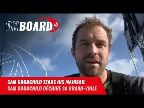 Sam Goodchild tears his mainsail | Vendée Globe 2024