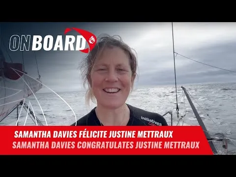 Samantha Davies félicite Justine Mettraux | Vendée Globe 2024