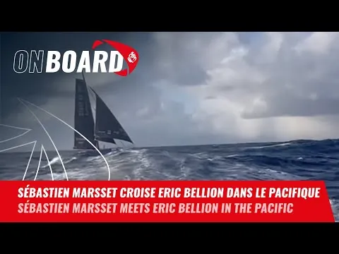 Sébastien Marsset croise Eric Bellion dans le Pacifique | Vendée Globe 2024