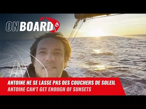 Antoine Cornic ne se lasse pas des couchers de soleil | Vendée Globe 2024