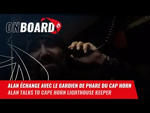 Alan Roura échange avec le gardien de phare du Cap Horn | Vendée Globe 2024