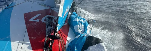 À bord de Malizia - Seaexplorer (Boris Herrmann).