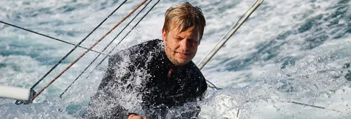 JULY 18, 2023 : Tut Gut. Sailing skipper Oliver Heer (SUI) is pictured on July 18, 2023, France - Photo by Team Tut Gut.