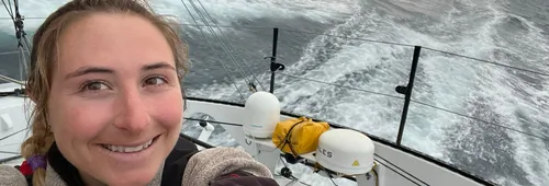 30 DÉCEMBRE 2024 : Photo envoyée depuis le bateau DeVenir lors de la course à la voile du Vendée Globe le 30 décembre 2024. (Photo du skipper Violette Dorange)