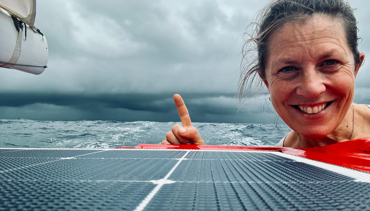 20 NOVEMBRE 2024 : Photo envoyée depuis le bateau Initiatives-Coeur lors de la course à la voile du Vendée Globe le 20 novembre 2024. (Photo du skipper Sam Davies)