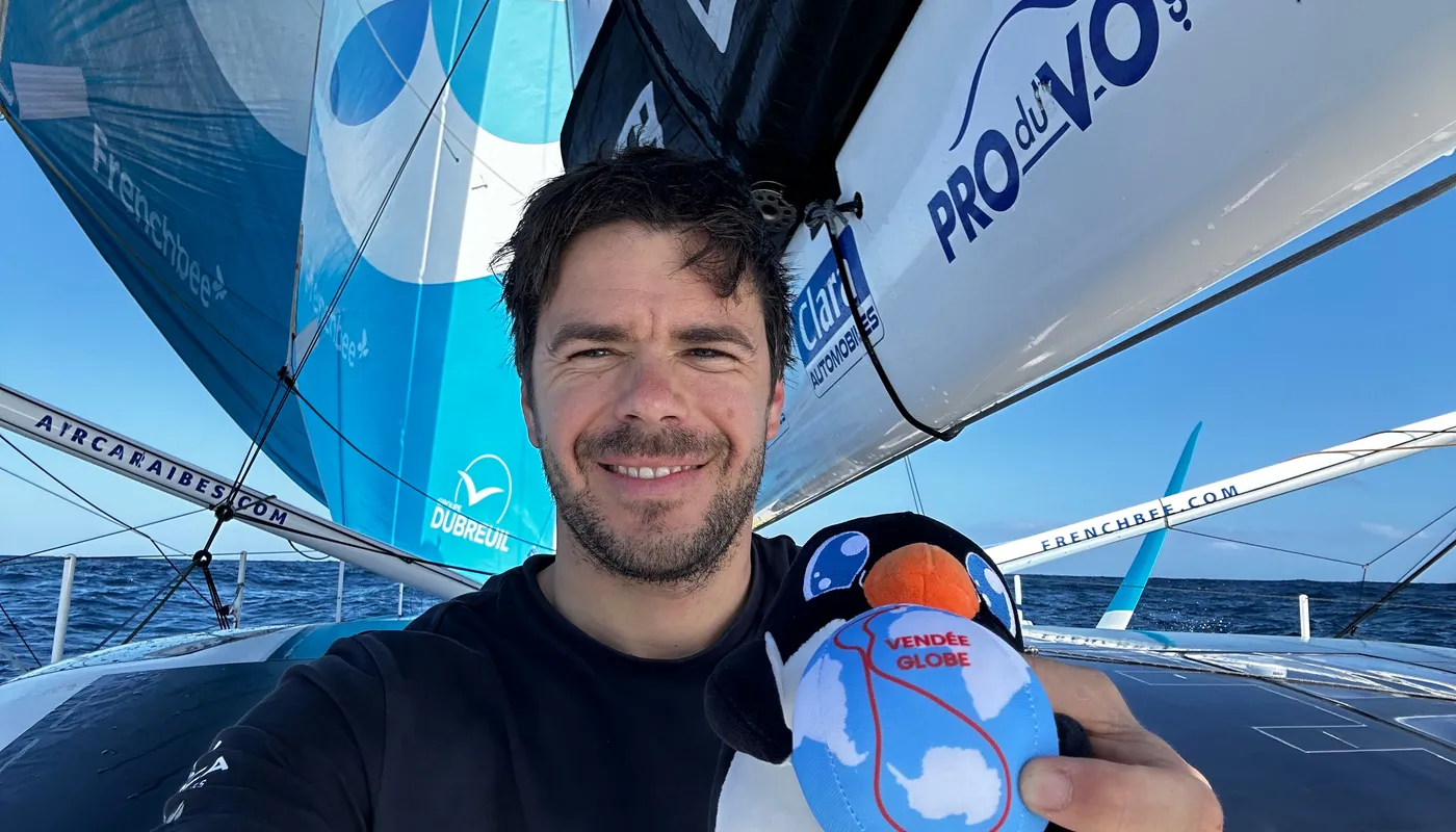 30 NOVEMBRE 2024 : Photo envoyée depuis le bateau Groupe Dubreuil lors de la course à la voile du Vendée Globe le 30 novembre 2024. (Photo du skipper Sébastien Simon)
