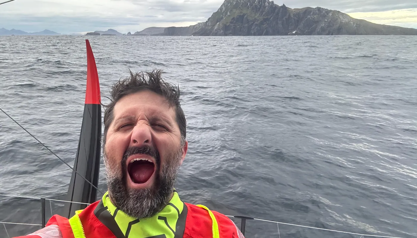 COURSE, 23 DÉCEMBRE 2024 : Photo envoyée depuis le bateau PAPREC ARKÉA lors de la course à la voile du Vendée Globe le 23 décembre 2024. (Photo du skipper Yoann Richomme) Le passage du Cap Horn