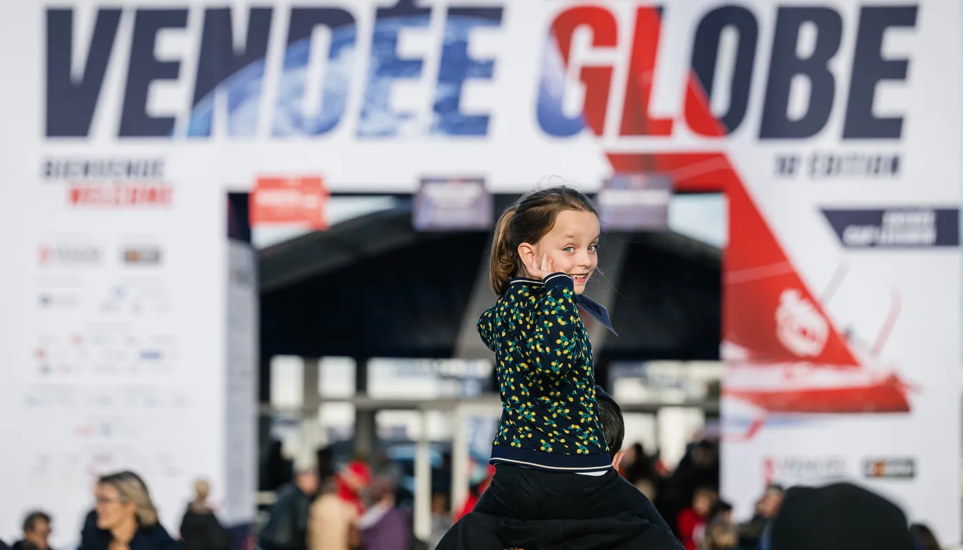 LES SABLES D'OLONNE, FRANCE - 19 OCTOBRE 2024 : La tente du département dans le village est photographiée lors du pré-départ du Vendée Globe, le 19 octobre 2024 aux Sables d'Olonne, France - (Photo by Jean-Louis Carli / Alea)
