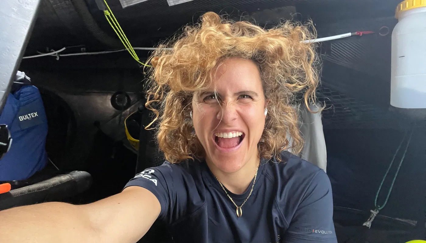 COURSE, 28 NOVEMBRE 2024 : Photo envoyée depuis le bateau L'Occitane en Provence lors de la course à la voile du Vendée Globe le 28 novembre 2024. (Photo de la skipper Clarisse Crémer)