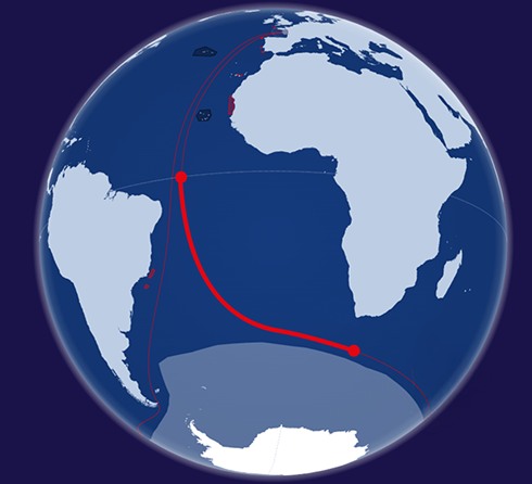 Equator > Cape of Good Hope